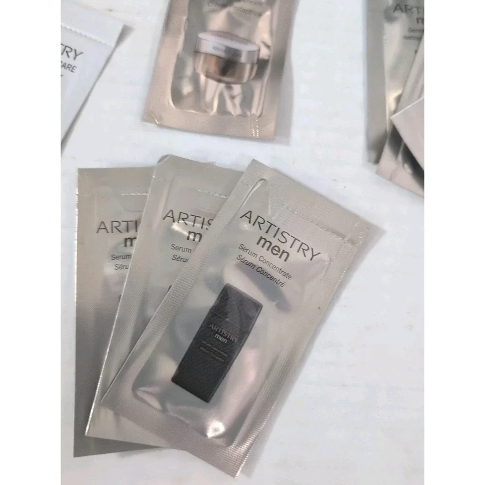 Amway Artistry Men & Intensive Skincare Samples - Face Wash,‎ Toner, Cream...